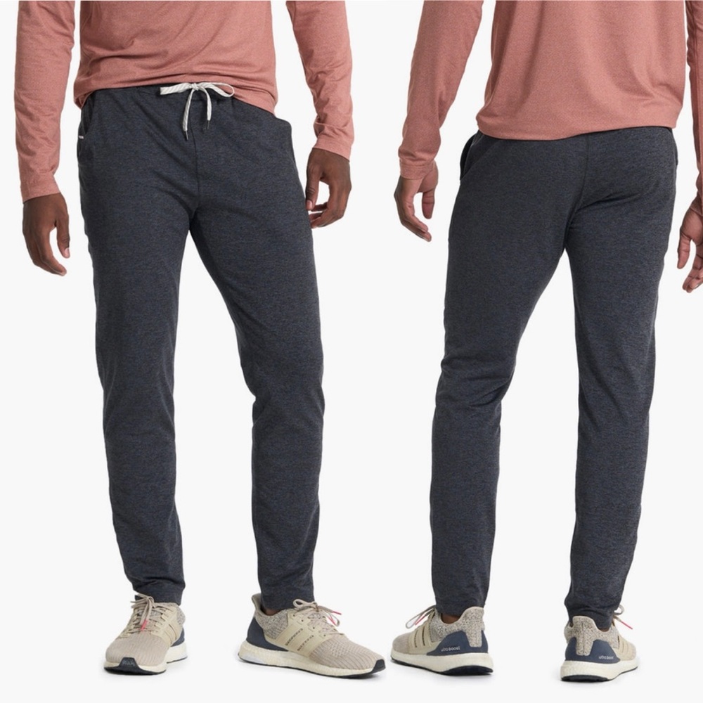 Vuori Ponto Performance Dreamknit Pants/Joggers In Charcoal Heather Size XL